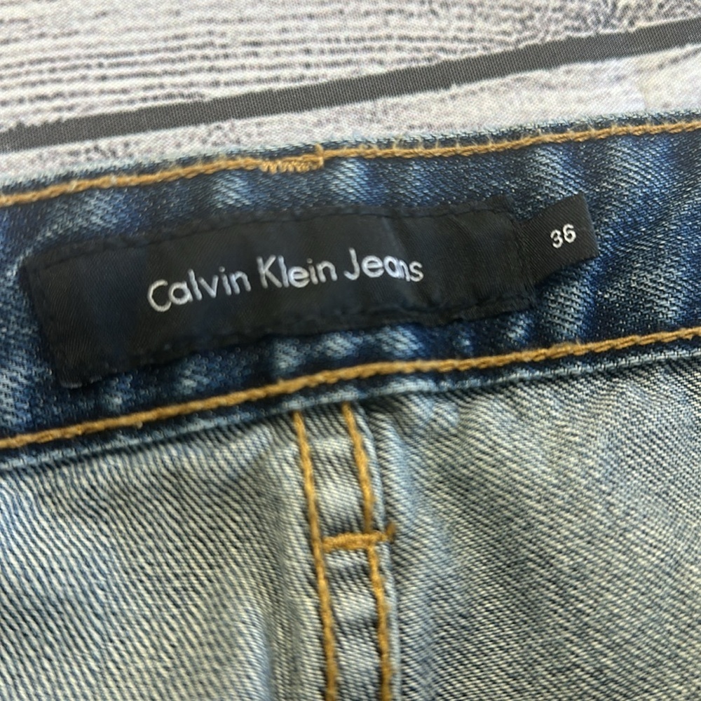 Mens CK Straight Leg Jeans • Sz 36 - Picture 5 of 9